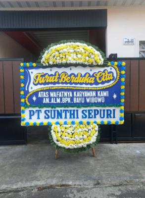 Papan Bunga Duka di Samenage