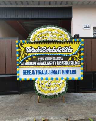 Papan Bunga Duka di Samenage